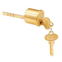 Cilindro Deadbolt Segal SE 70002 com acabamento em latão escovado Cilindro Deadbolt Segal SE 70002 com acabamento em latão escovado
