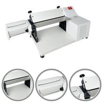 Cilindro Elétrico Cortador Massas Máquina Fazer Macarrão Malta Laminador Talharim Pizza Pastel Pão