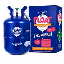 Cilindro Gás Hélio Encher Inflar Até 50 Balões Bexigas de 9 Polegadas (23cm) Descartável Easy Float Popper