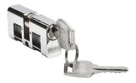 Cilindro Miolo 53Mm Tambor Fechadura Soprano Cromado 2Chaves