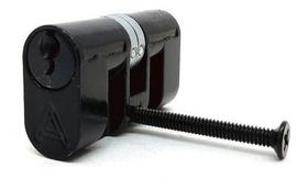 Cilindro Miolo Tambor Para Fechadura Aliança Original Preto
