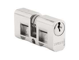 Cilindro monobloco para fechadura soprano 53 mm cromado Cilindro monobloco para fechadura soprano 53 mm cromado