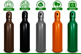 Cilindro para gás de solda todos tipos mistura 7 litros 1m³ - GALZER