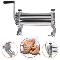 Cilindro Para Massa Manual Luxo 03 com Prendedor Cor Prata Botini