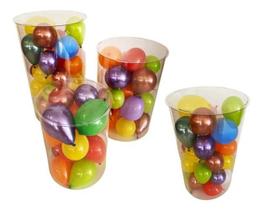 Cilindro Transparente Festa Desmontável Quatro Unidades Cilindro Transparente Festa Desmontável Quatro Unidades