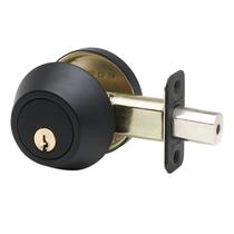 Cilindro único Deadbolt Copper Creek DB2410BC preto
