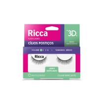 Cílios 3D Leve e Despojado Ricca Vol.01 Médio Cílios 3D Leve e Despojado Ricca Vol.01 Médio