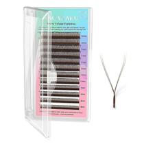 Cílios Alongamento Nagaraku Y Volume Brasileiro Brown 0.07mm Cílios Alongamento Nagaraku Y Volume Brasileiro Brown 0.07mm