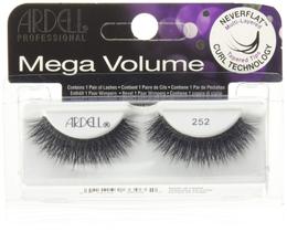 Cílios de olhos Ardell Mega Volume Lash 252 de fácil aplicação
