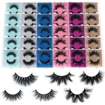 Cílios de vison MIKIWI 30 pares de cílios de vison 3D 10-20 mm com caixa Cílios de vison MIKIWI 30 pares de cílios de vison 3D 10-20 mm com caixa