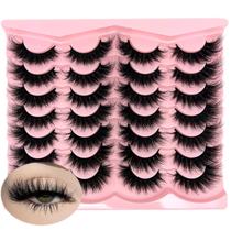 Cílios de vison sintéticos loladook D Curl 18 mm, pacote com 14 pares Cílios de vison sintéticos loladook D Curl 18 mm, pacote com 14 pares