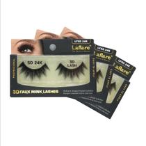 Cílios Laflare 3D Faux Mink Silk Lashes SD24K, pacotes com 3