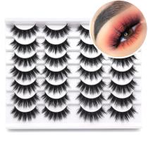 Cílios Losha Natural Look Faux Mink 14 pares feitos à mão Cílios Losha Natural Look Faux Mink 14 pares feitos à mão