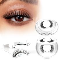 Cílios magnéticos de alta qualidade com aplicador, 2 pares naturais