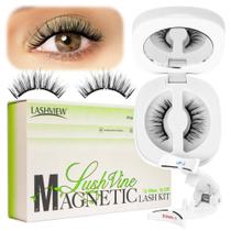 Cílios magnéticos LASHVIEW L01 com aplicador reutilizável Cílios magnéticos LASHVIEW L01 com aplicador reutilizável