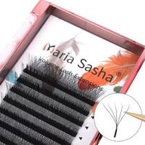 Cílios Maria Sasha Fio 5D Curvatura M 7-11mm para Efeito Fox Eye e Efeito Delineado Cílios Maria Sasha Fio 5D Curvatura M 7-11mm para Efeito Fox Eye e Efeito Delineado