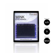 Cílios Mink Premium Fio a Fio Perfect Lashes 6 Linhas 0,15 D 12mm - Alongamento Natural