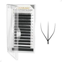 Cílios Nagaraku Hand-Woven Premade Fans Eyelash 0,07mm Mix 8-14mm para Volume Russo