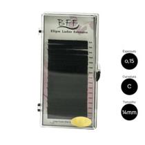 Cílios para Alongamento BFF Ellipse 0.15 C 14mm - Fios Sintéticos Leves e Duráveis