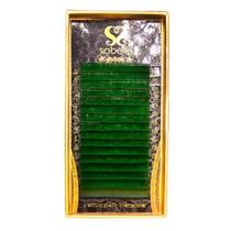 Cílios Para Extensão Fio a Fio Volume Russo 0.7 D Mix 11 até 14 Sobelle Cor Verde