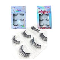 Cílios Postiços 100% Artesanal, Efeito Natural, Cartela C/ 3 Pares Meilys Cílios Postiços 100% Artesanal, Efeito Natural, Cartela C/ 3 Pares Meilys