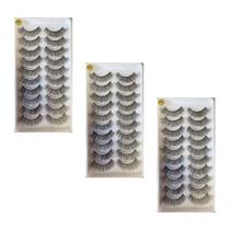 Cilios Postiços 30 Pares Efeito Natural Volume Medio