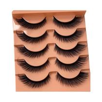 Cílios Postiços 8D Com Efeito Natural E Volume, Extensão De 0,63 Polegadas, 5 Pares, Artificial