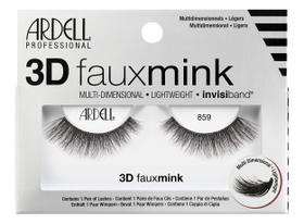 Cílios Postiços Ardell 3D Faux Mink 859 - Pacote com 4 Pares