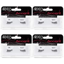 Cílios postiços Ardell Accent Lashes 301, pacote com 4