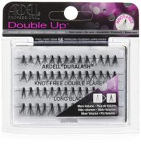 Cílios postiços Ardell Double Up Individuals, sem nós, pretos longos Cílios postiços Ardell Double Up Individuals, sem nós, pretos longos
