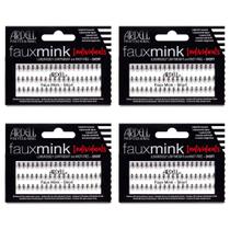 Cílios postiços Ardell Faux Mink Individual Short Black, pacote com 4 Cílios postiços Ardell Faux Mink Individual Short Black, pacote com 4