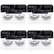 Cílios postiços Ardell Glamour Strip Lashes 113 pretos, pacote com 4 Cílios postiços Ardell Glamour Strip Lashes 113 pretos, pacote com 4