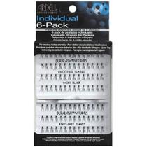 Cílios postiços Ardell Knot-Free Individuals Short Black, pacote com 6