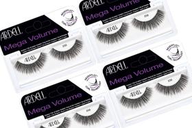 Cílios Postiços Ardell Mega Volume Lash 256 com Curvatura - Pacote com 4