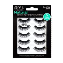 Cílios postiços Ardell Natural 101 Black 5 pares com aplicador