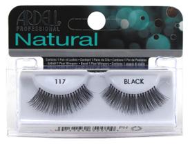 Cílios postiços Ardell Natural Lashes 117 Black (pacote com 6)