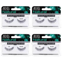 Cílios postiços Ardell Natural Lashes 124 pretos (pacote com 4)