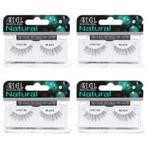 Cílios postiços Ardell Natural Lashes Sweeties Black (pacote com 4)