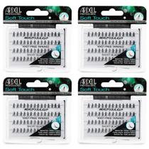Cílios postiços Ardell Soft Touch Individuals Short Black, pacote com 4