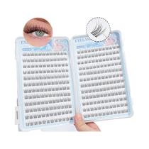 Cílios Postiços Autoadesivos 12mm C Curl 288 Grupos Design Natural De Cauda De Peixe Sem Cola Cílios Postiços Autoadesivos 12mm C Curl 288 Grupos Design Natural De Cauda De Peixe Sem Cola