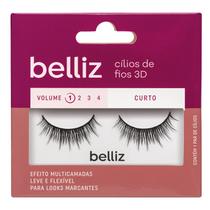 Cílios Postiços Belliz 3D Vol. 1 Curto - 205 Cílios Postiços Belliz 3D Vol. 1 Curto - 205