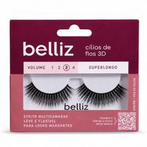 Cilios Postiços Belliz Fios 3D Superlongo Volume 3 Cod.2655