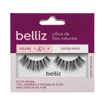 Cilios Posticos Belliz Naturais Volume 2 Super Longo 1 Par