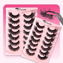 Cílios postiços BTLLSSH Wispy Lashes Natural Look 14 pares Cílios postiços BTLLSSH Wispy Lashes Natural Look 14 pares