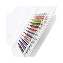Cílios Postiços Com Glitter Colorido, Moda Brilhante, Maquiagem Para Festa De Halloween, Grupos De