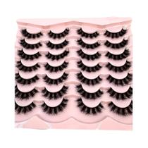 Cílios Postiços Curtos Naturais E Fluffy De Mink, 14 Pares Para Uso Diário, Cílios Falsos Estilo