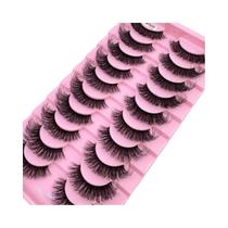 Cílios Postiços DD Russian Mink 10 Pares Naturais Longos E Volumosos Ferramenta De Extensão De