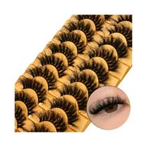 Cílios Postiços De Pelúcia 3D Mink Veltrinay Com Faixa Transparente Macia Para Maquiagem