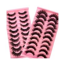 Cílios Postiços de Visom - 18mm - 10 Pares com Estilos Variados Cílios Postiços de Visom - 18mm - 10 Pares com Estilos Variados