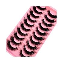 Cílios Postiços Dramáticos Naturais 5D De Longa Duração, 10 Pares, Extensão De Volume, Cílios Falsos Cílios Postiços Dramáticos Naturais 5D De Longa Duração, 10 Pares, Extensão De Volume, Cílios Falsos